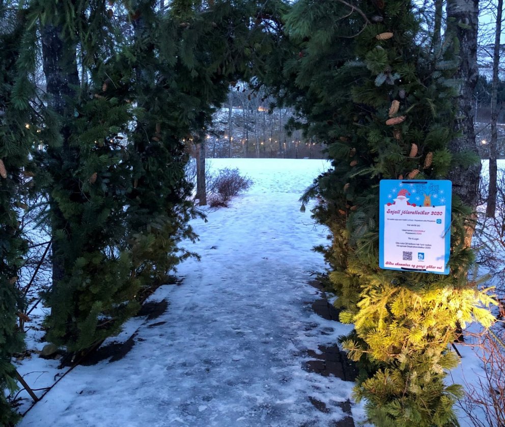 Snjall – jólaratleikur og málverkasýning í Lystigarðinum