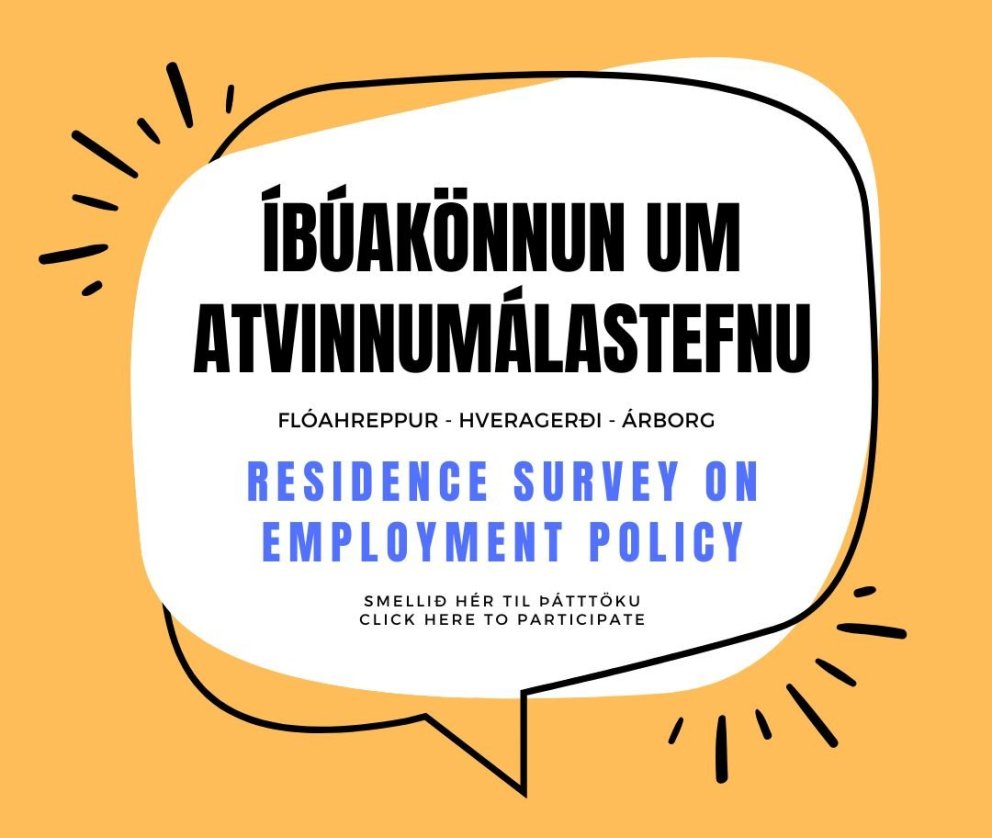 Íbúakönnun vegna atvinnumálastefnu