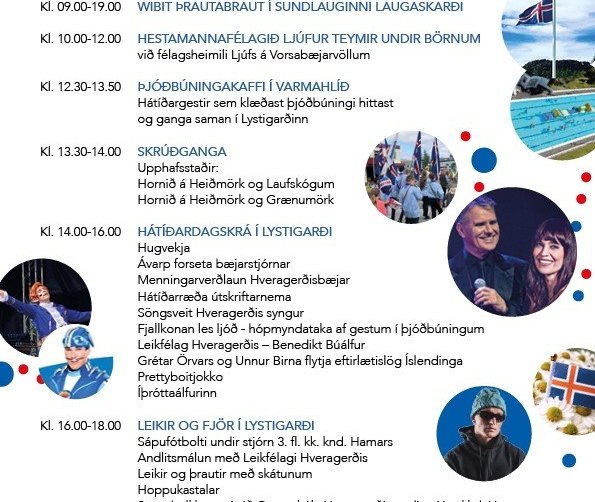 Lífleg dagskrá á 17. júní í Hveragerði