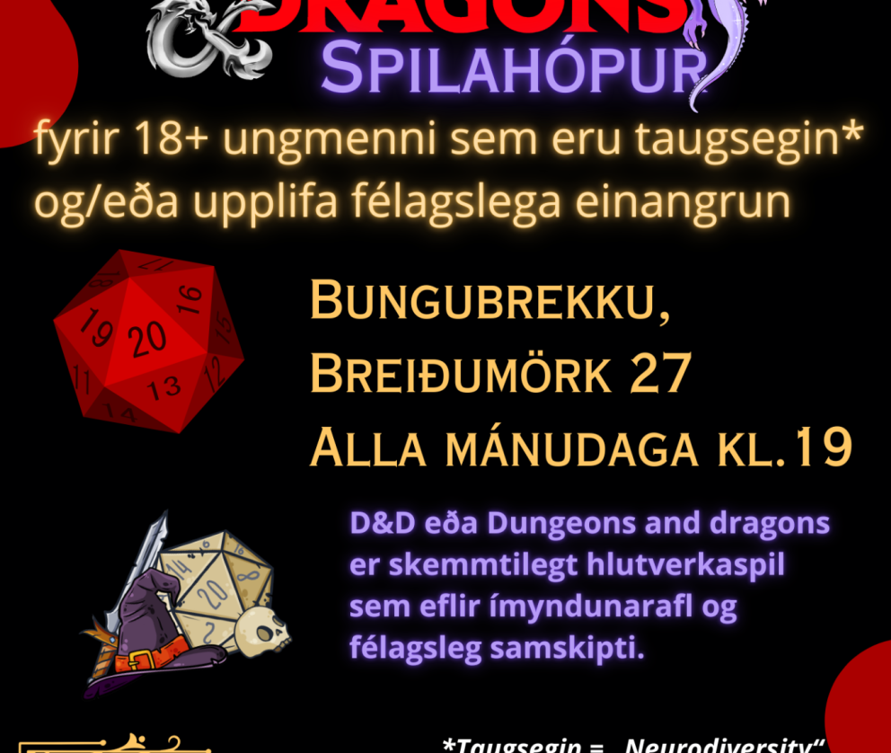 D&D prufukvöld með Spilahópnum