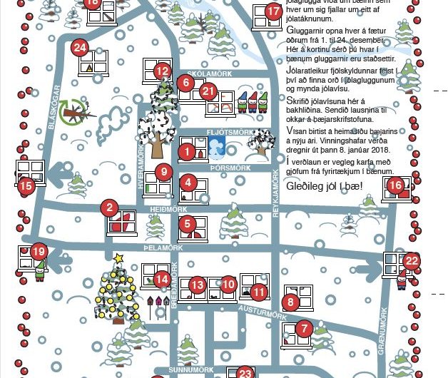 Jólagluggar - dagatal bæjarins