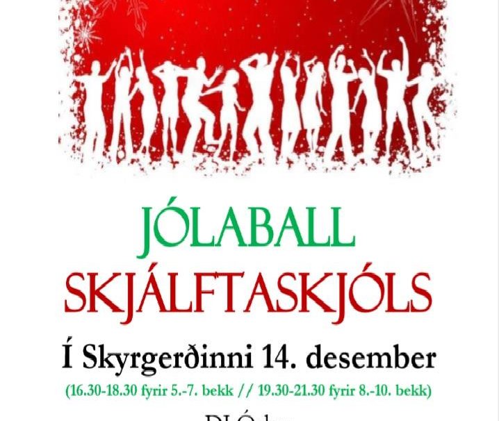 Félagsmiðstöðin Skjálftaskjól með jólaball í Skyrgerðinni 14.desember