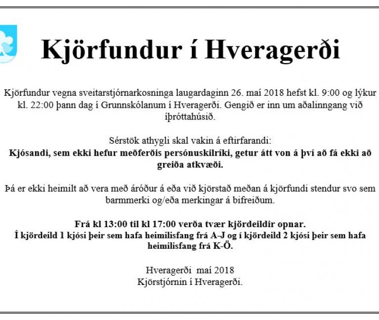 Kjörfundur í Hveragerði