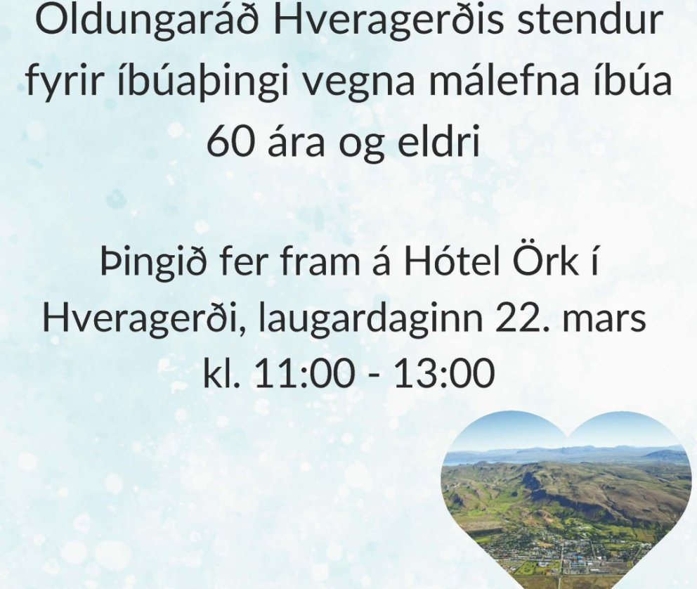Íbúaþing 60+ á Hótel Örk