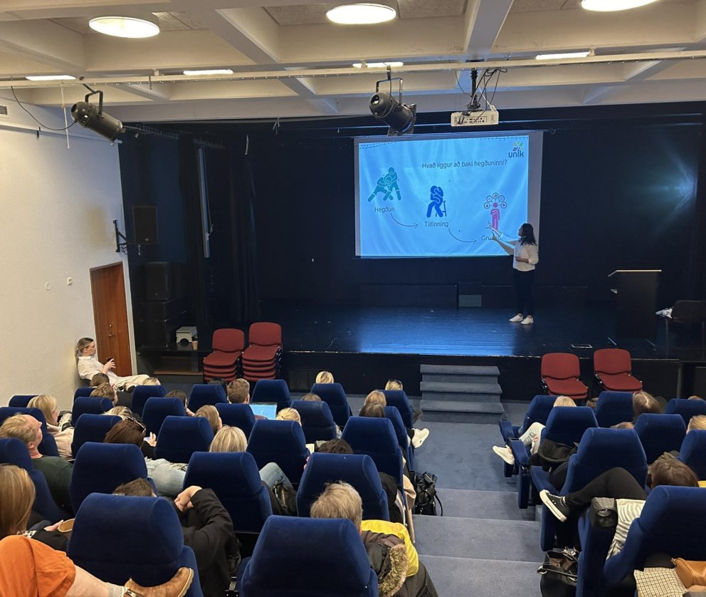 Mynd frá fræðsludeginum