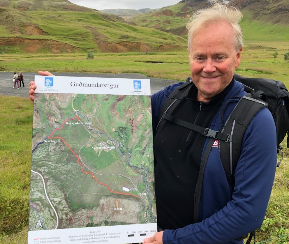 Göngustígur tileinkaður Guðmundi