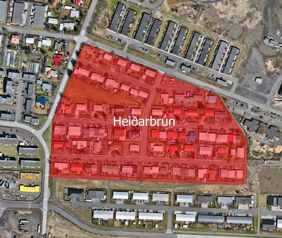 Lokað fyrir kalt vatn í Heiðarbrún