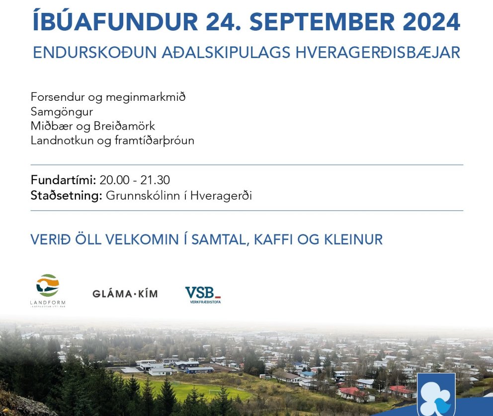Íbúafundur um endurskoðun aðalskipulags