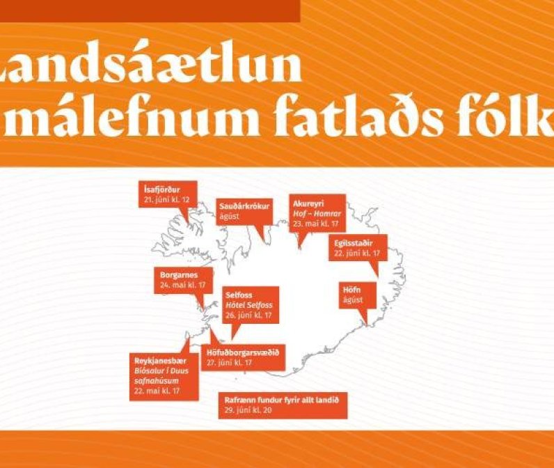 Boð á samráðsfund með ráðherra- landsáætlun í málefnum fatlaðs fólks