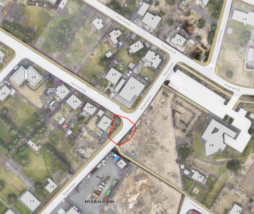 Tilkynning lokun í Bláskógum við Varmahlíð vegna viðgerða hjá Veitum