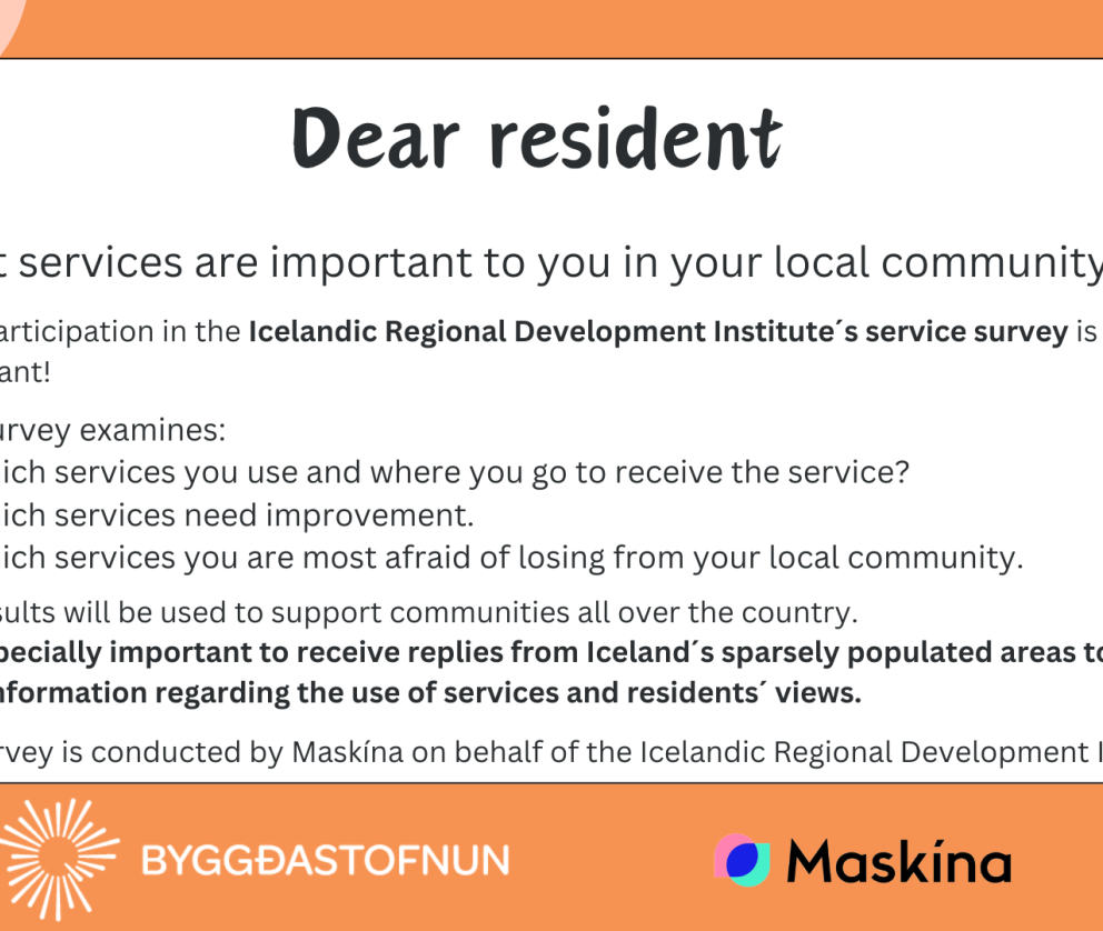 Íbúakönnun Byggðastofnunar - taktu þátt!