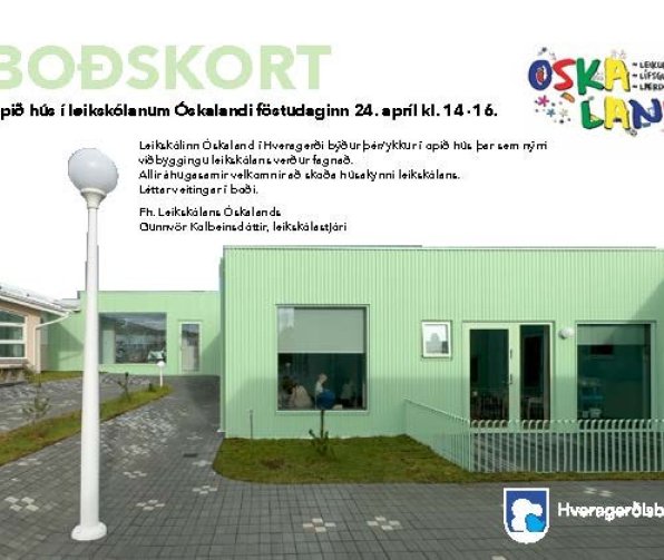 Formleg opnun og opið hús á Leikskólanum Óskalandi