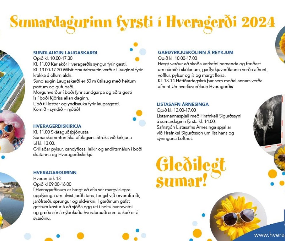 Sumardagurinn fyrsti í Hveragerði
