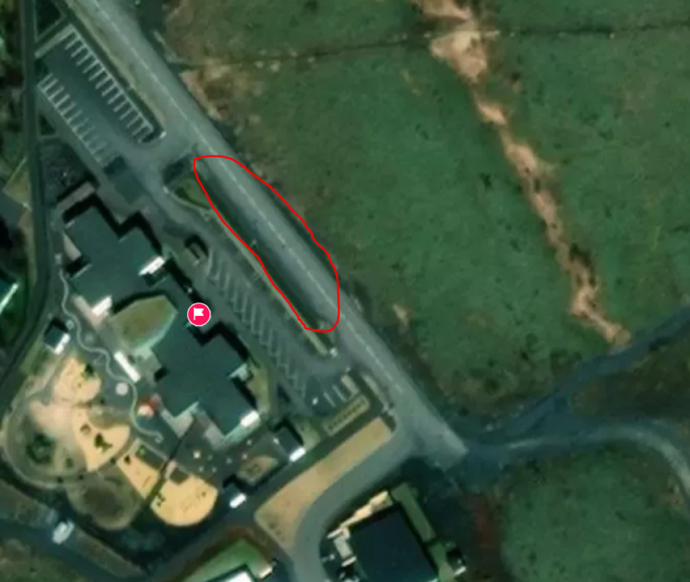 Tímabundin þrenging á Þelamörk við Lindarbrún