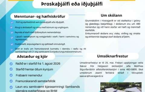 Grunnskólinn í Hveragerði óskar eftir starfsmanni